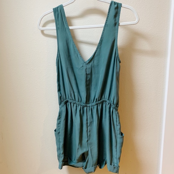 Urban Outfitters ‘Kimchi Blue’ Teal Romper size S - Picture 3 of 4